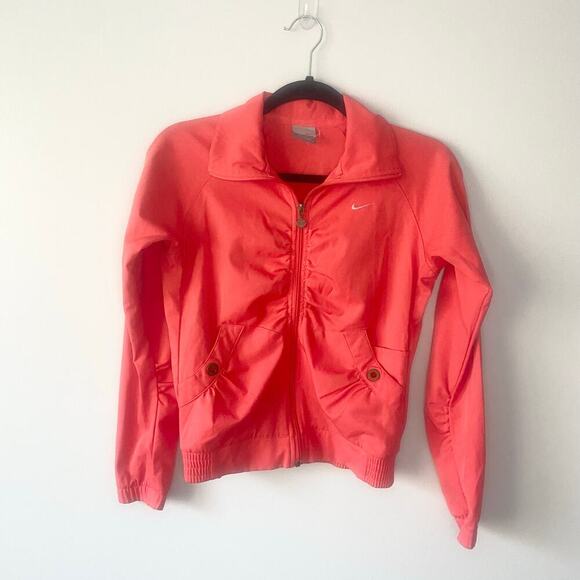 Nike Womens Vintage Running Full‎ Zip Lightweight Jacket Size Small - Picture 1 of 9
